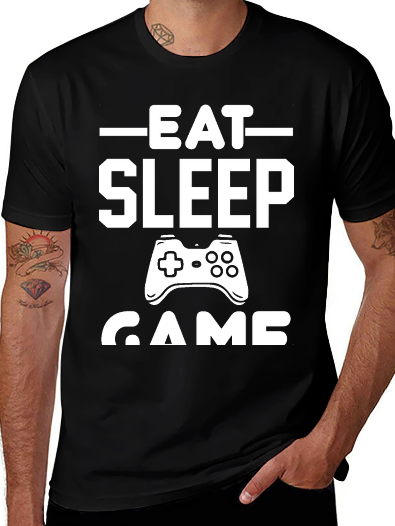 Eat Sleep Game T-Shirt - Gamer Lifestyle Tee