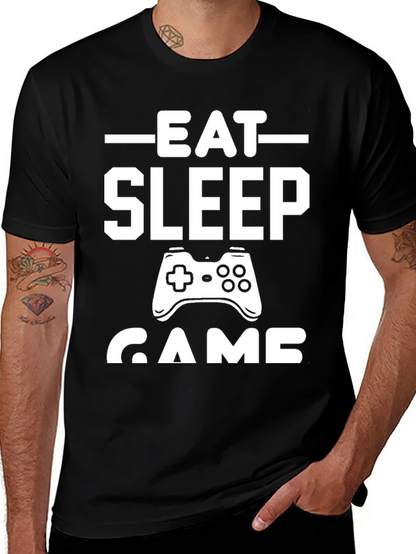 Eat Sleep Game T-Shirt - Gamer Lifestyle Tee