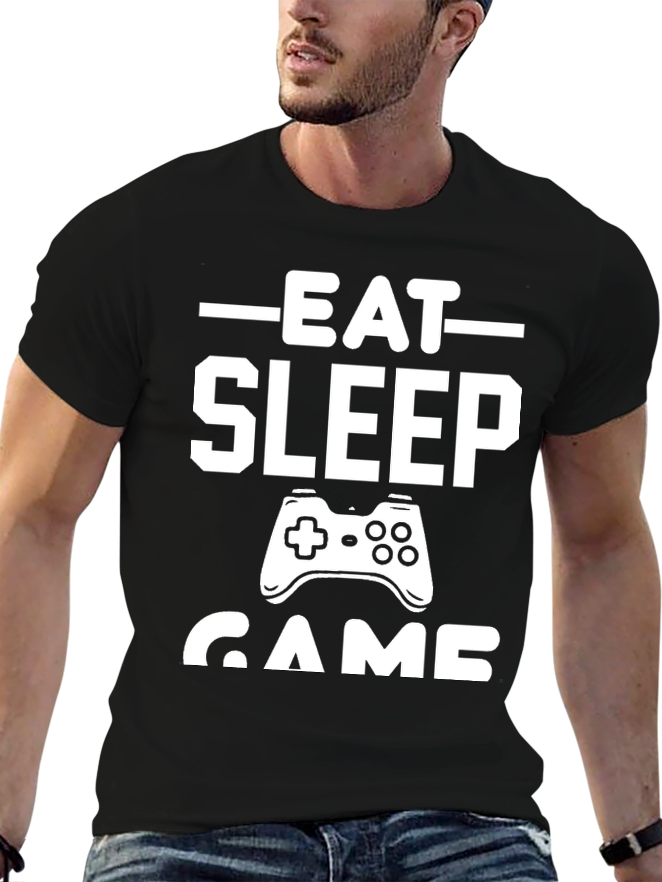 Eat Sleep Game T-Shirt - Gamer Lifestyle Tee