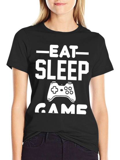 Eat Sleep Game T-Shirt - Gamer Lifestyle Tee