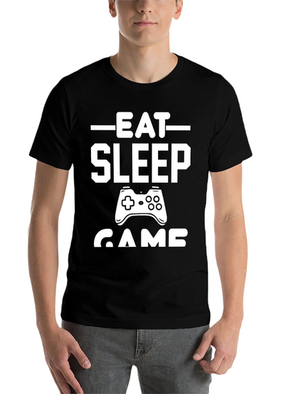 Eat Sleep Game T-Shirt - Gamer Lifestyle Tee