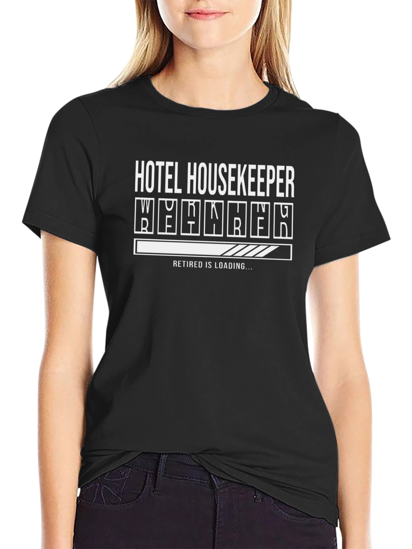 Hotel Housekeeper Retirement Loading T-Shirt