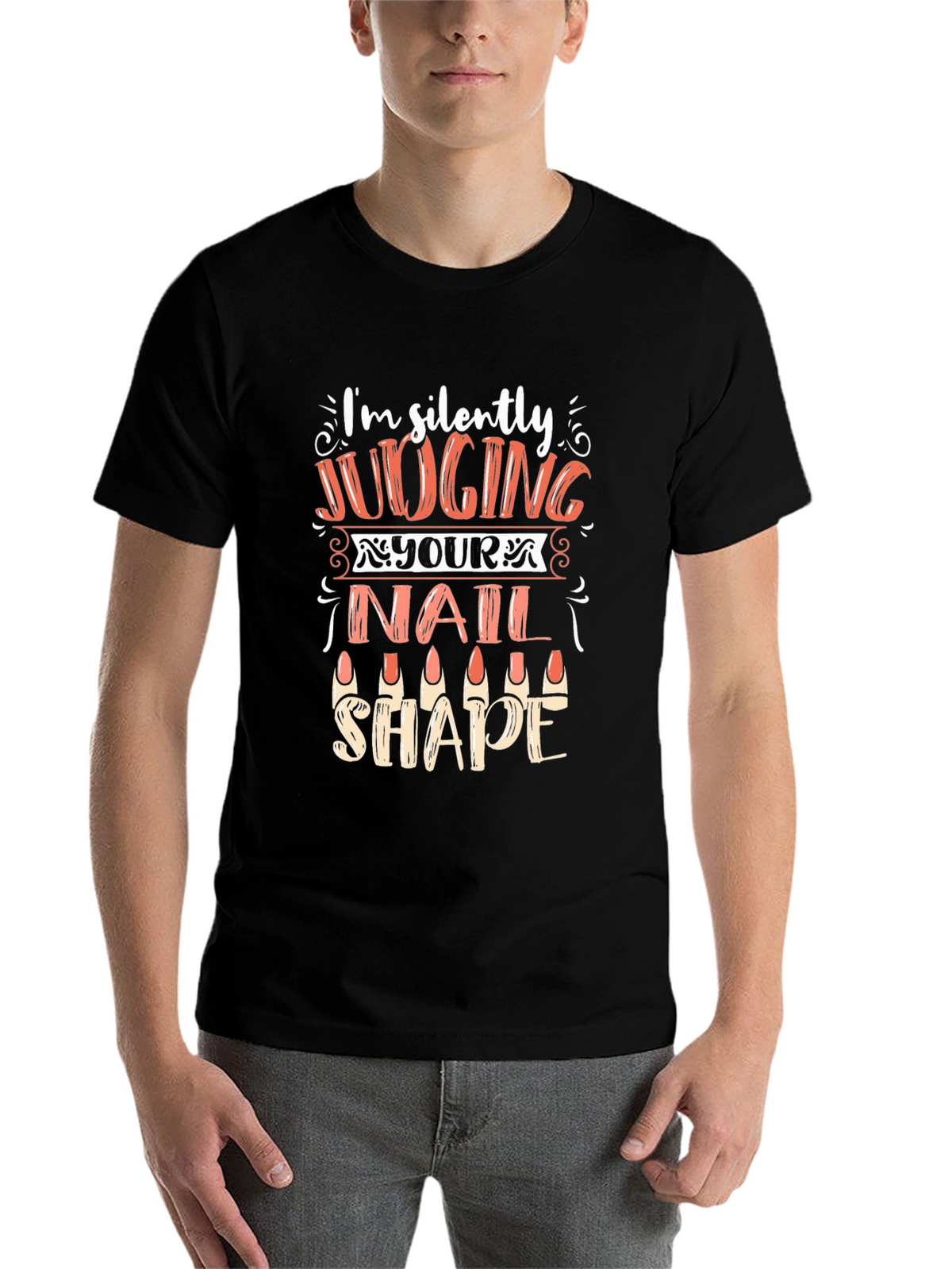 Funny Nail Shape Judging T-Shirt