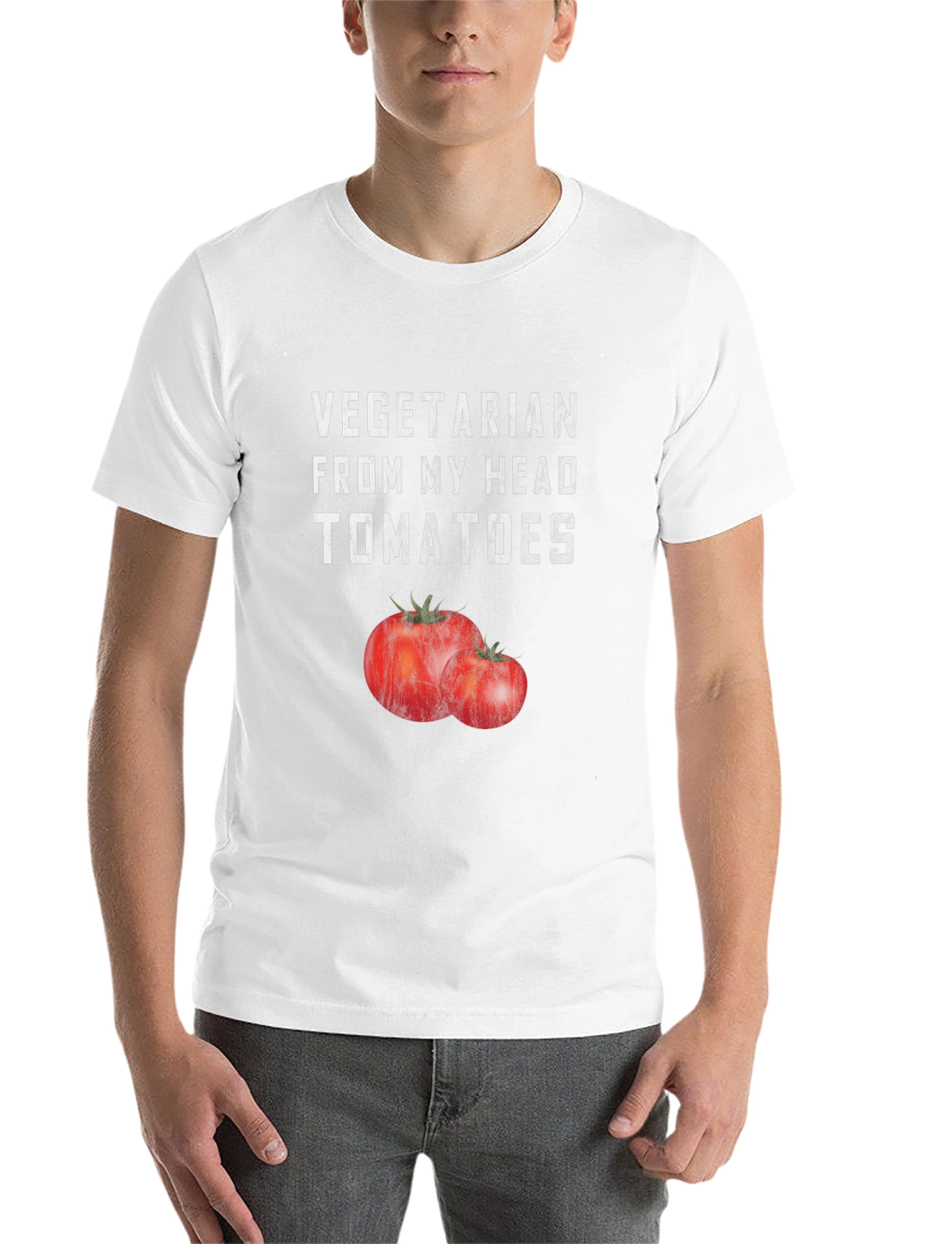 Vegetarian Tomato Graphic T-Shirt