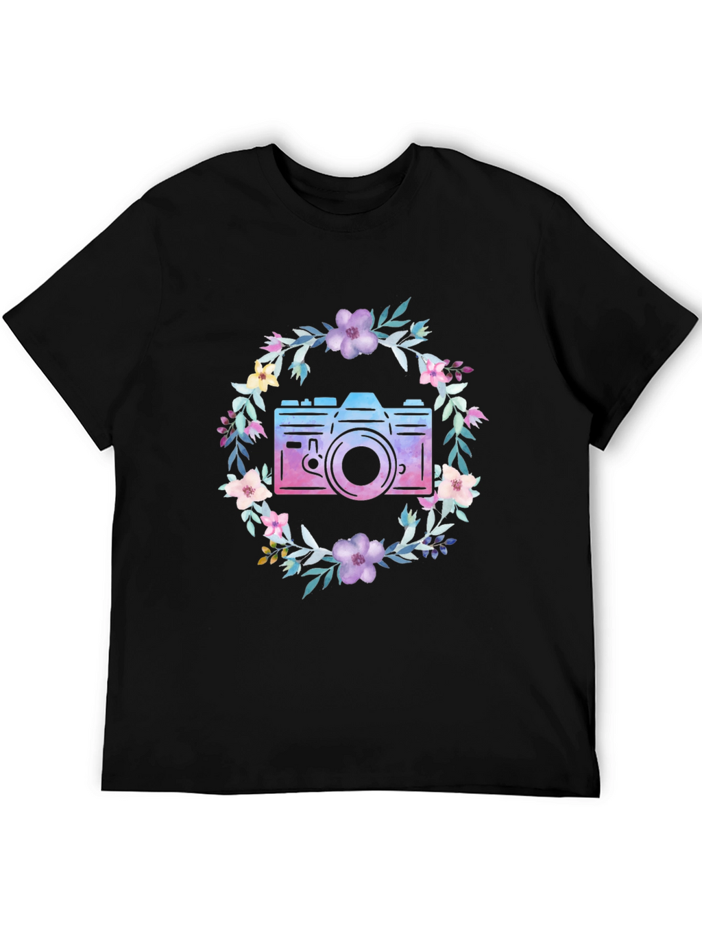 Floral Camera Graphic Tee - Unisex