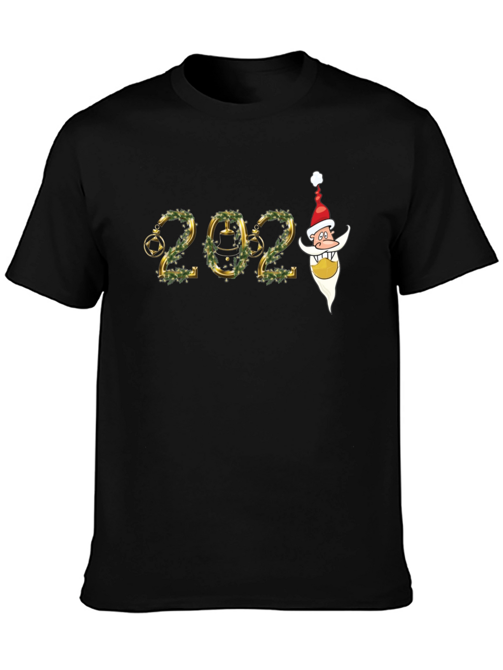 Festive 2024 Santa Graphic T-Shirt
