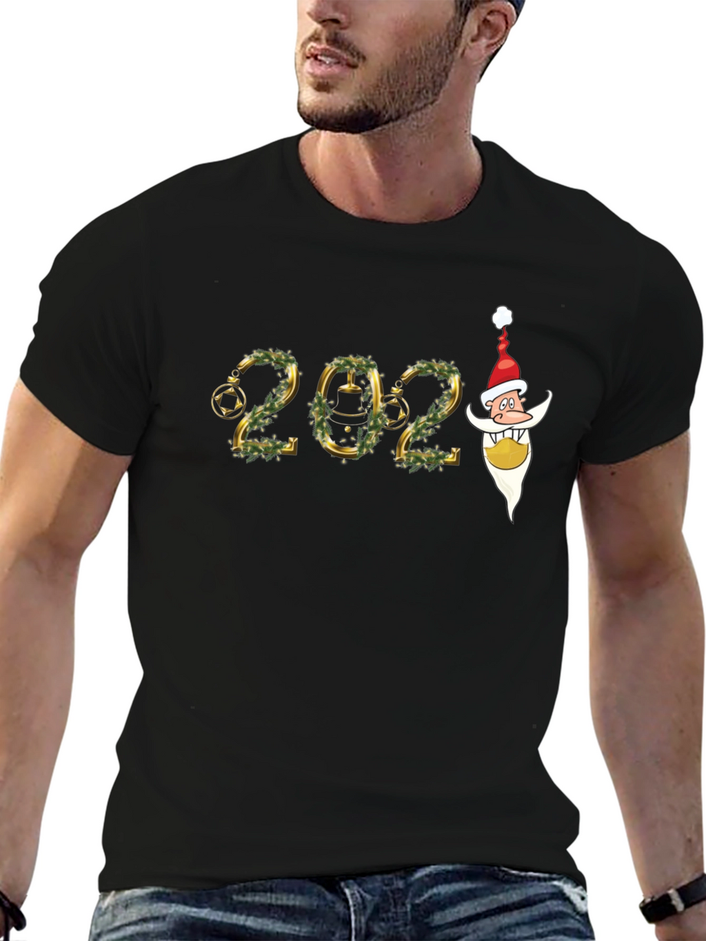 Festive 2024 Santa Graphic T-Shirt