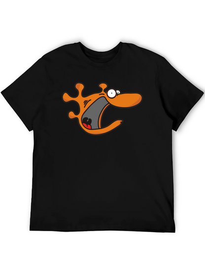 Cartoon Monster Black T-Shirt