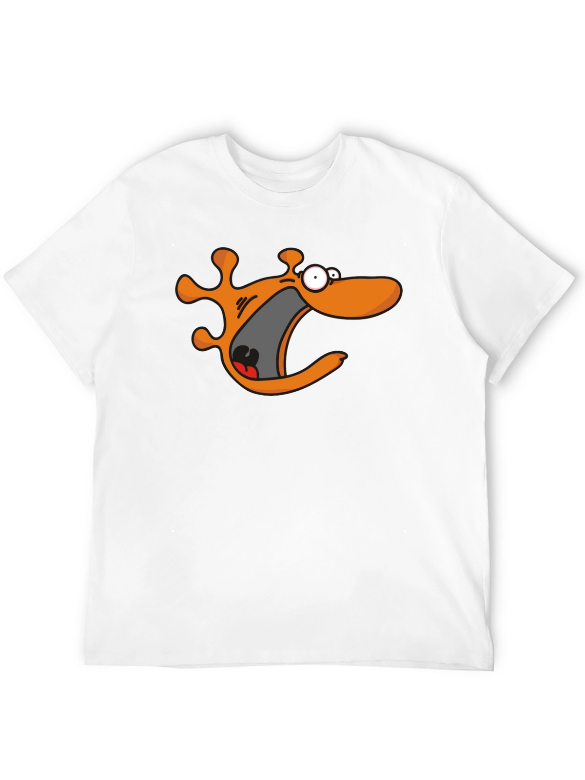 Cartoon Monster Black T-Shirt
