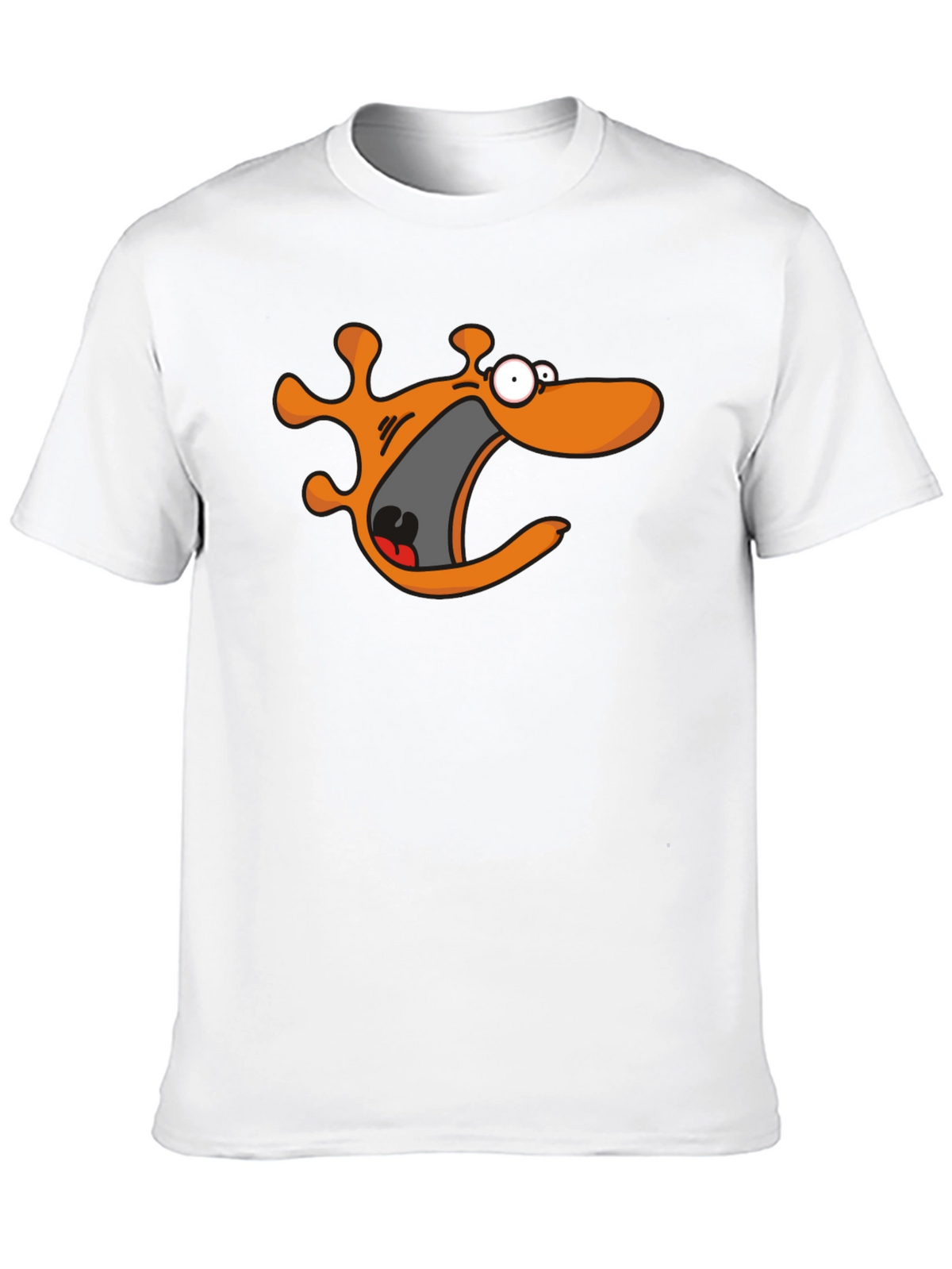 Cartoon Monster Black T-Shirt
