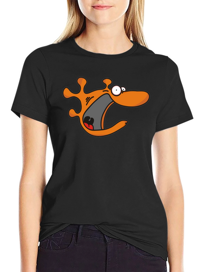 Cartoon Monster Black T-Shirt