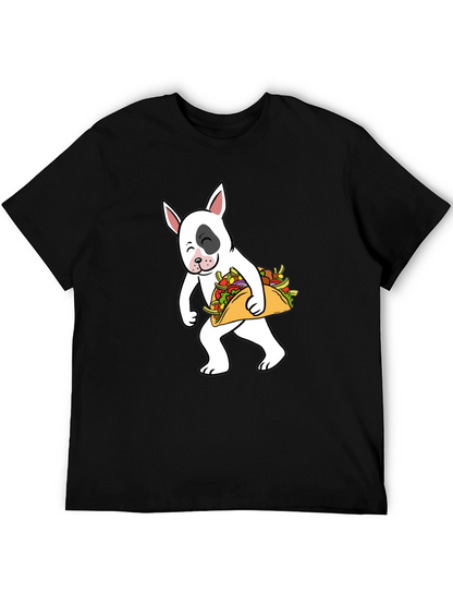 Dog Taco T-Shirt - Cute Cartoon Bull Terrier