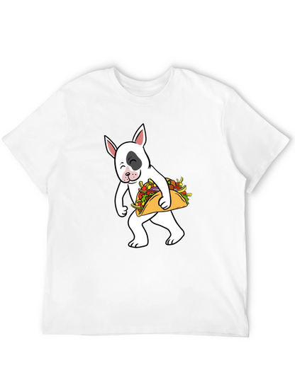 Dog Taco T-Shirt - Cute Cartoon Bull Terrier