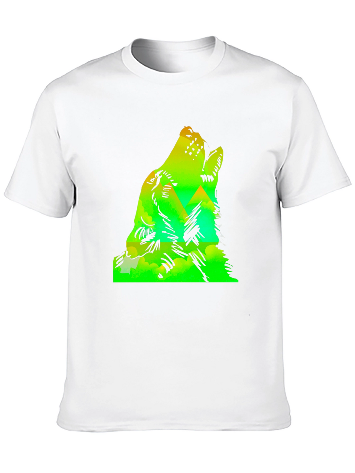 Wolf Howl Mountain Graphic Tee - Black