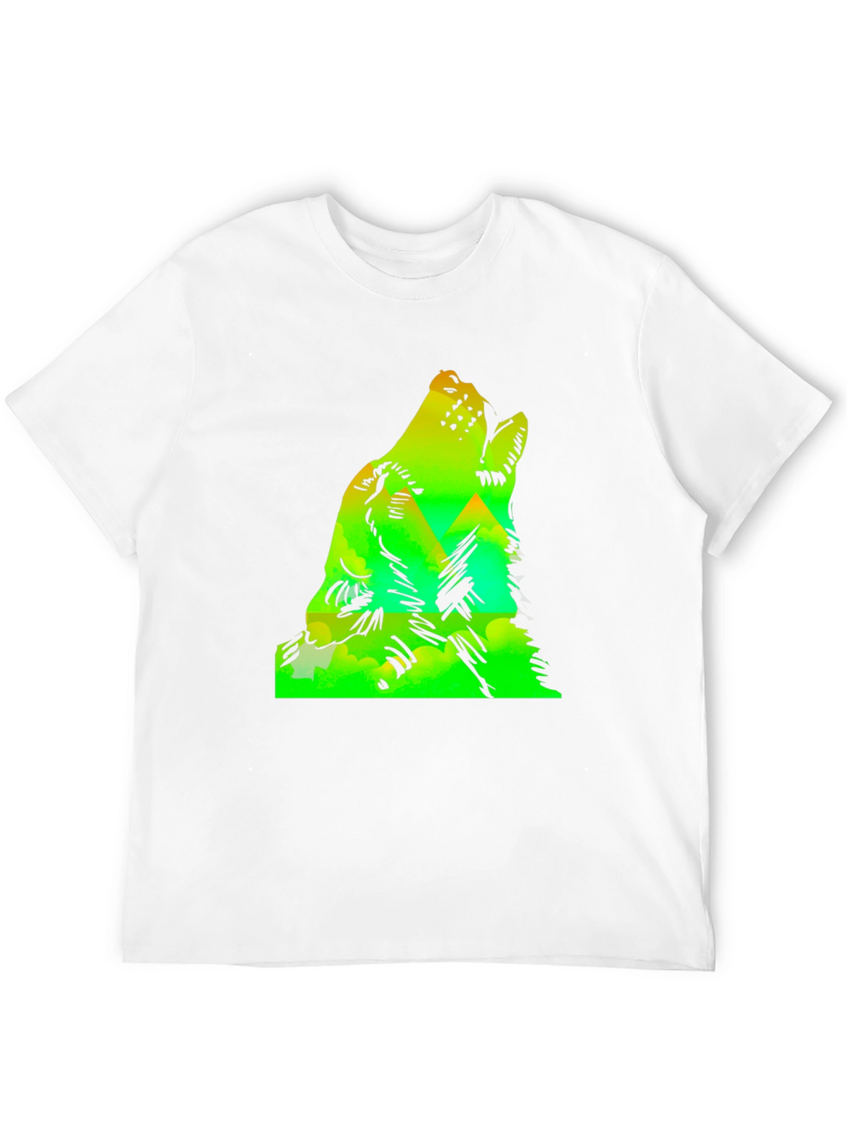 Wolf Howl Mountain Graphic Tee - Black