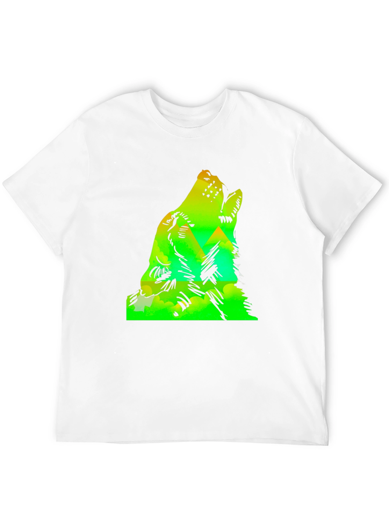 Wolf Howl Mountain Graphic Tee - Black
