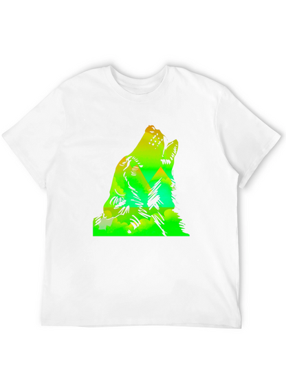 Wolf Howl Mountain Graphic Tee - Black