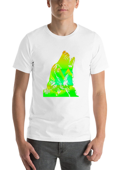 Wolf Howl Mountain Graphic Tee - Black