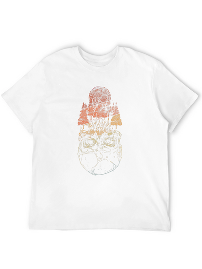 Skull Forest Graphic Tee - Black