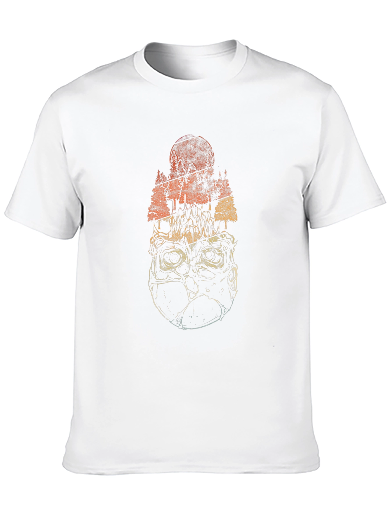 Skull Forest Graphic Tee - Black