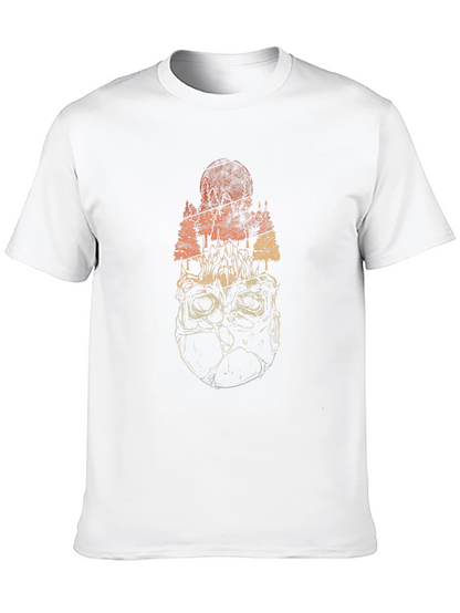 Skull Forest Graphic Tee - Black