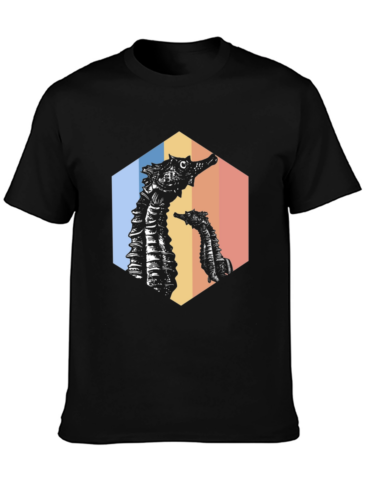 Retro Seahorse Graphic Tee