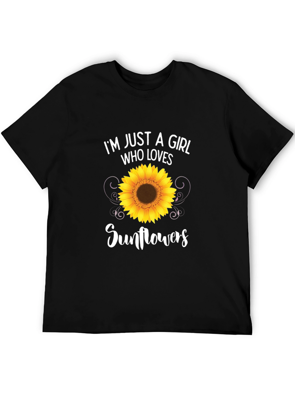 Im Just a Girl Who Loves Sunflowers T-Shirt