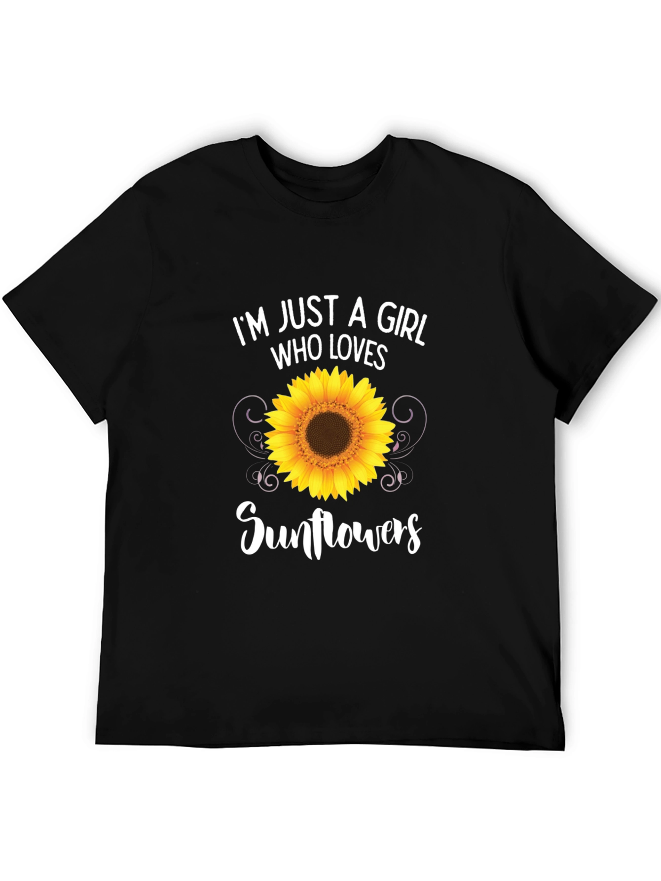 Im Just a Girl Who Loves Sunflowers T-Shirt
