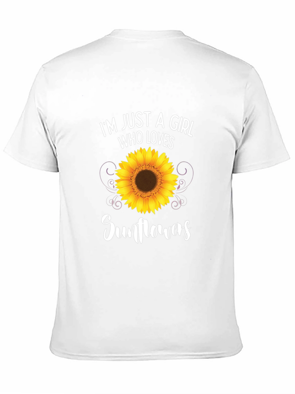 Im Just a Girl Who Loves Sunflowers T-Shirt