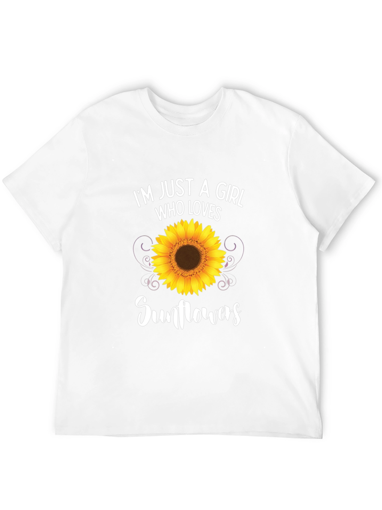 Im Just a Girl Who Loves Sunflowers T-Shirt