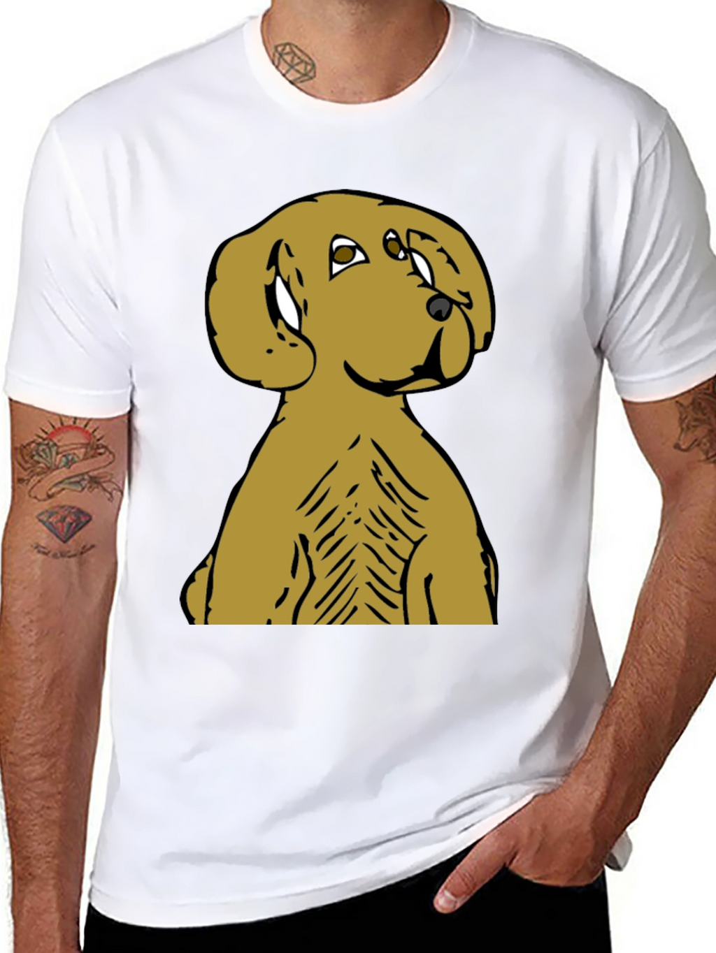 Dog Graphic Tee - Cute Cartoon Dog Shirt
