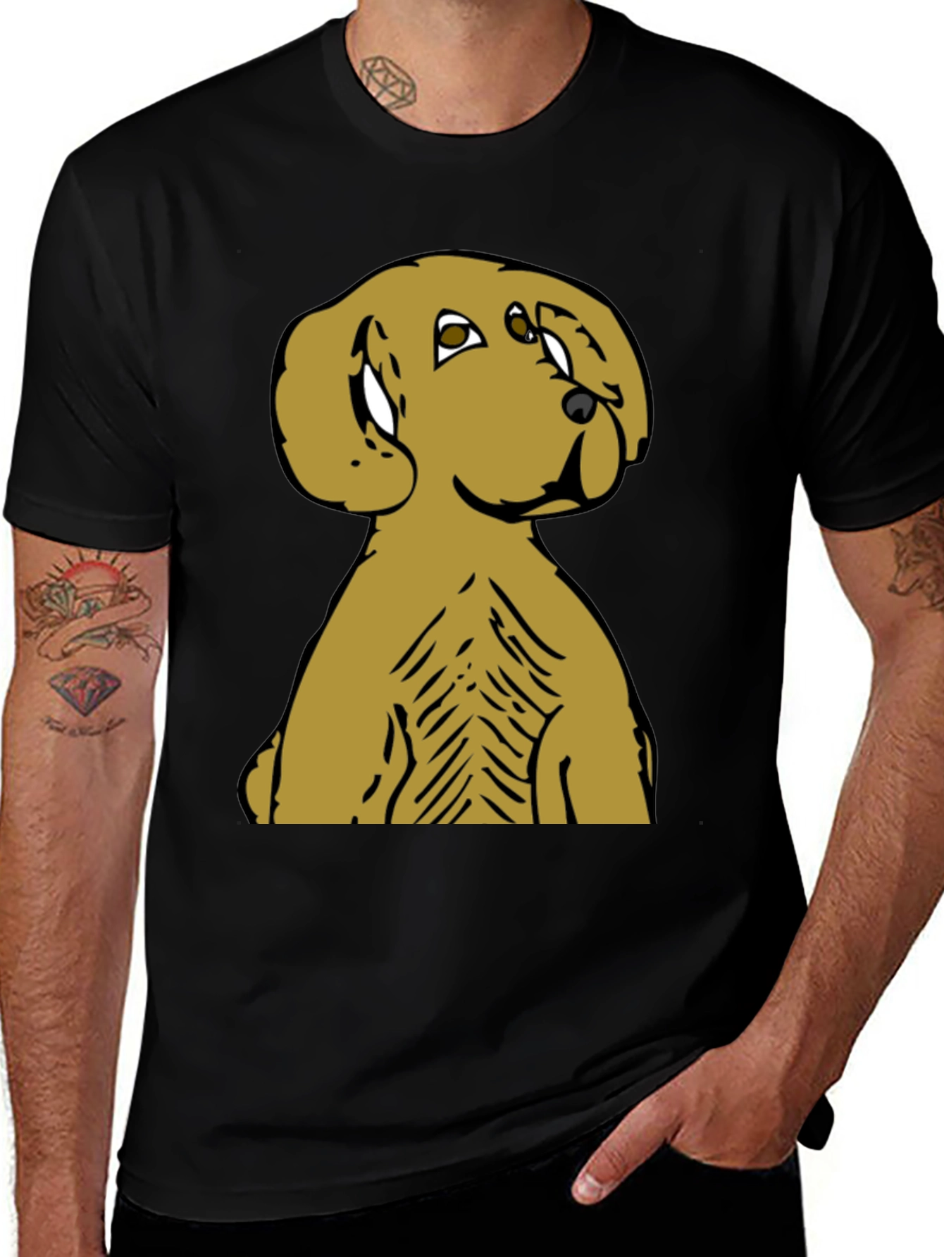 Dog Graphic Tee - Cute Cartoon Dog Shirt
