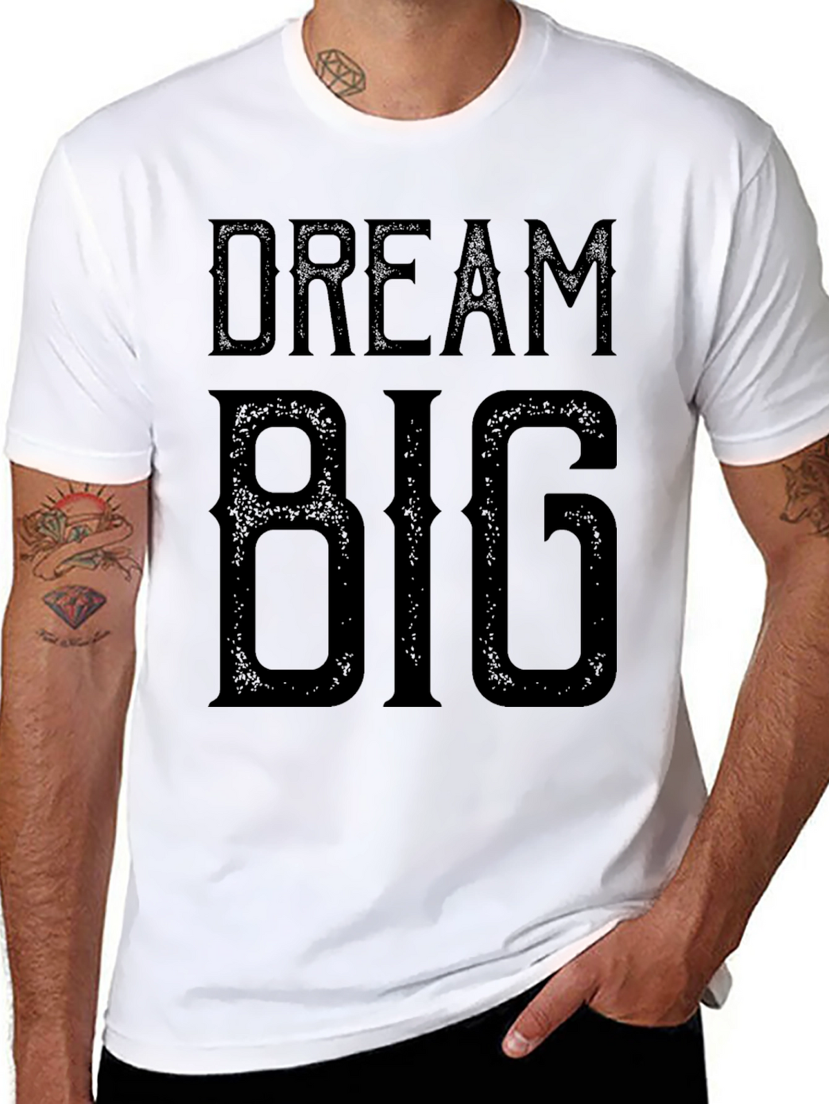 Dream Big Black Graphic Tee