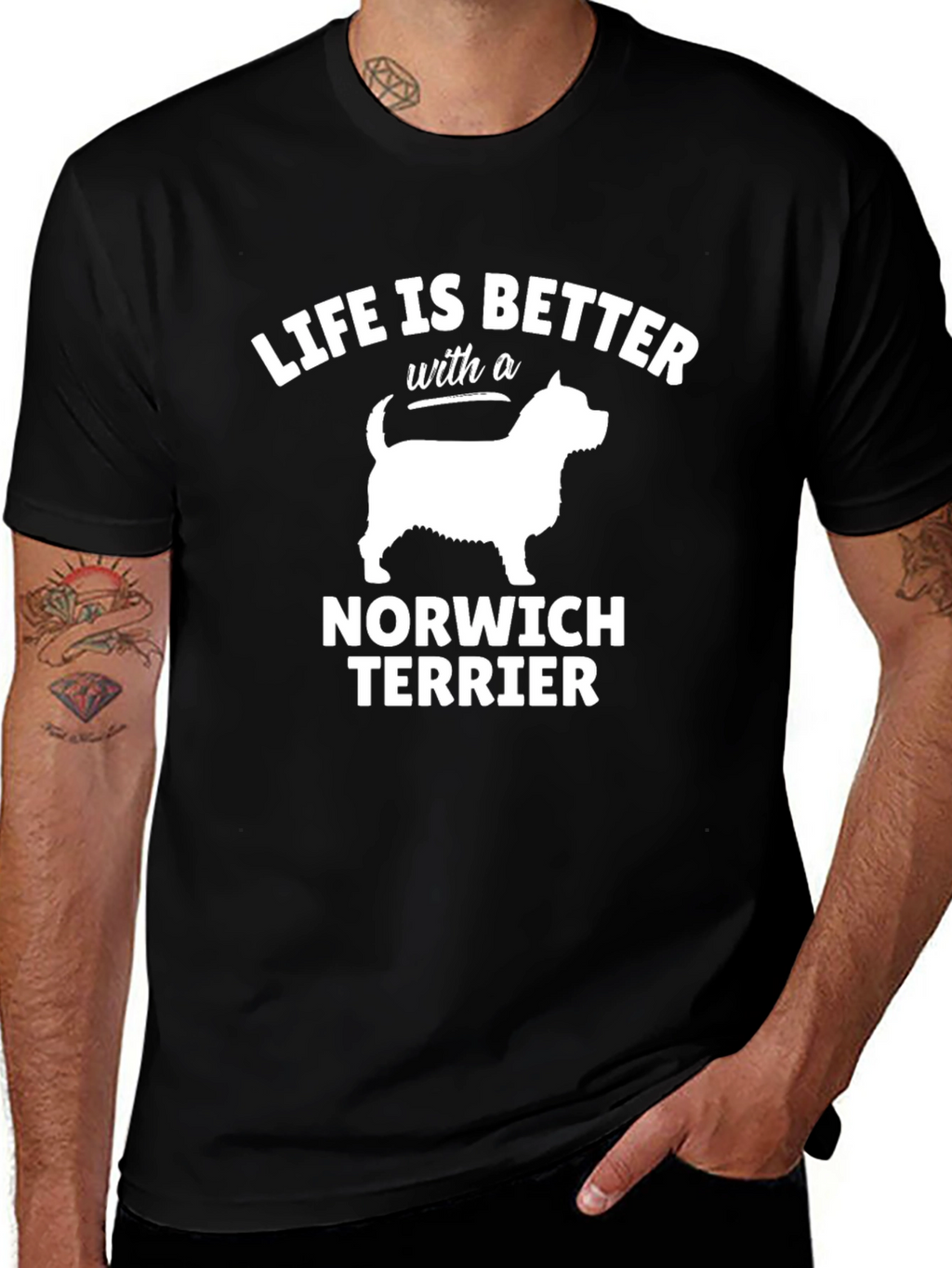 Life is Better with a Norwich Terrier T-Shirt