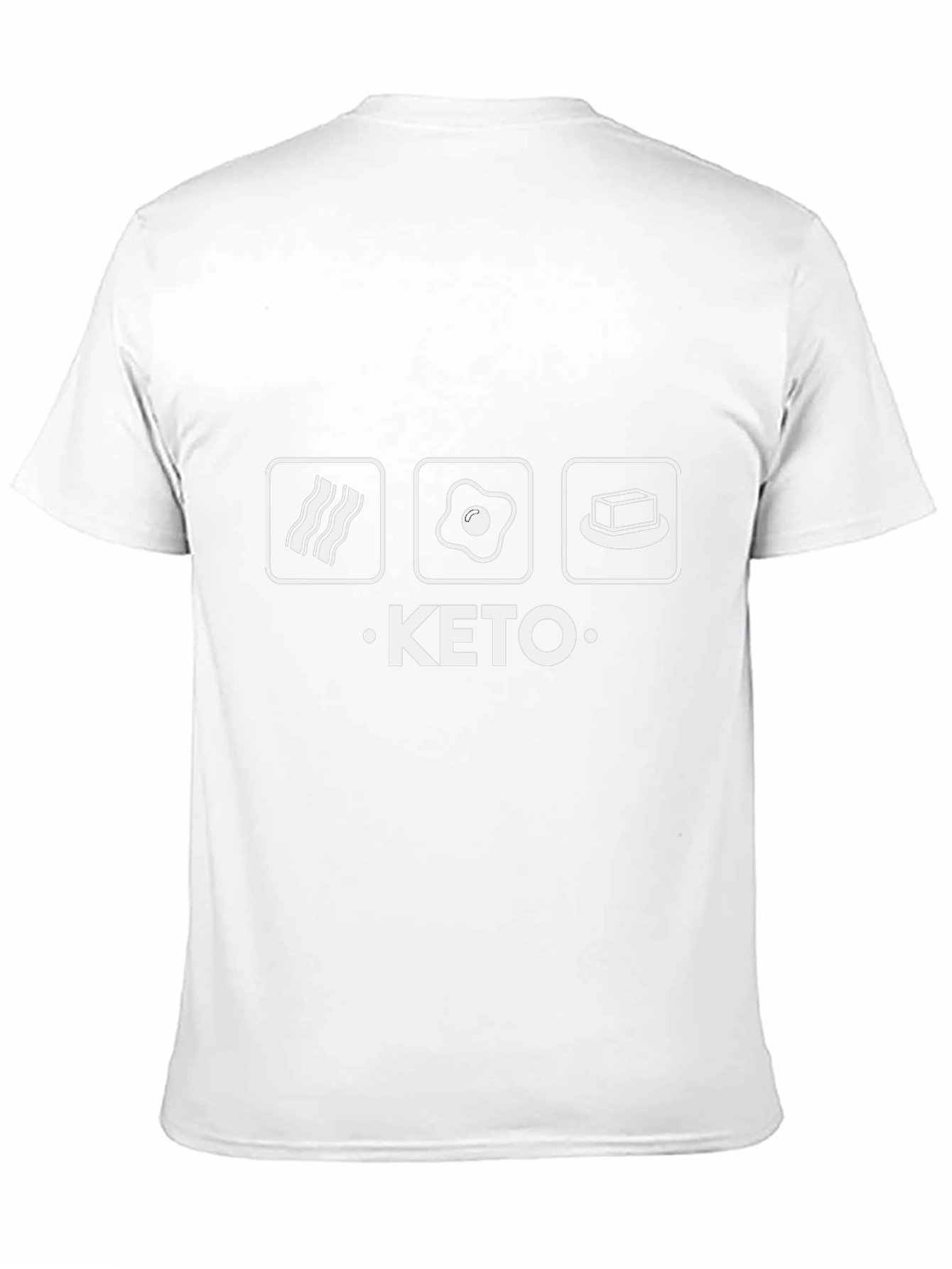 Keto Diet T-Shirt Bacon Egg Butter Funny Tee