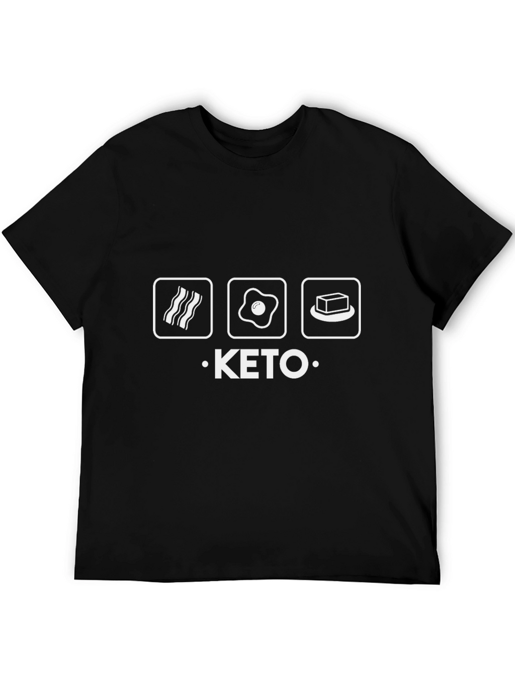 Keto Diet T-Shirt Bacon Egg Butter Funny Tee