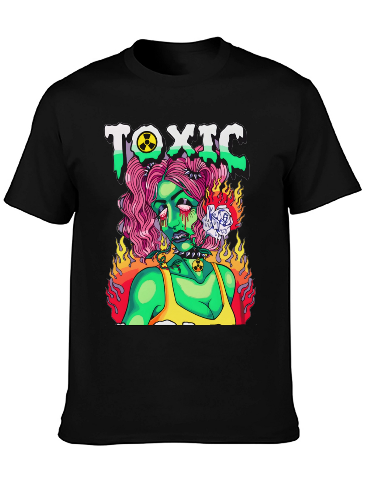 Toxic Zombie Girl Graphic T-Shirt