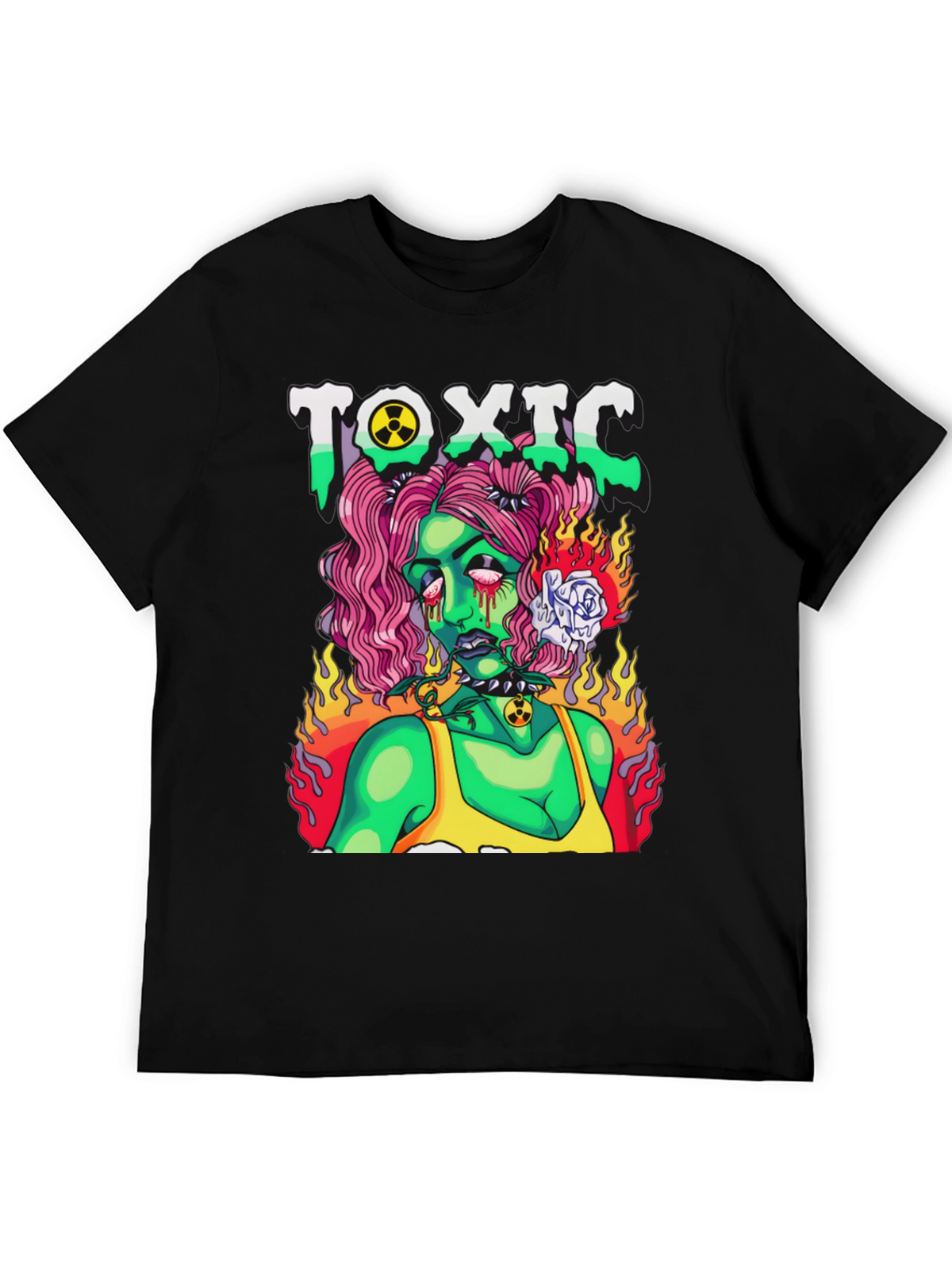 Toxic Zombie Girl Graphic T-Shirt