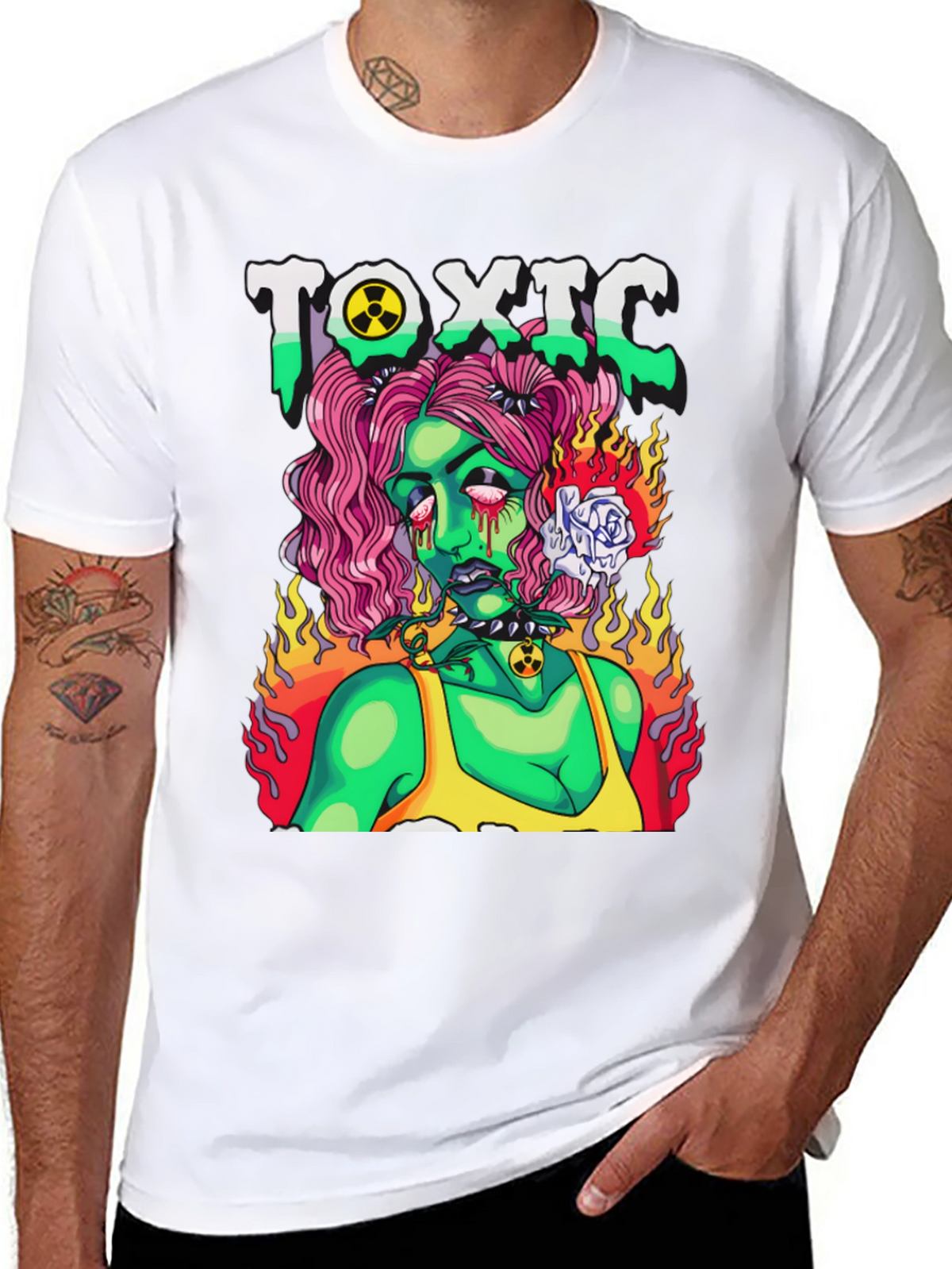 Toxic Zombie Girl Graphic T-Shirt