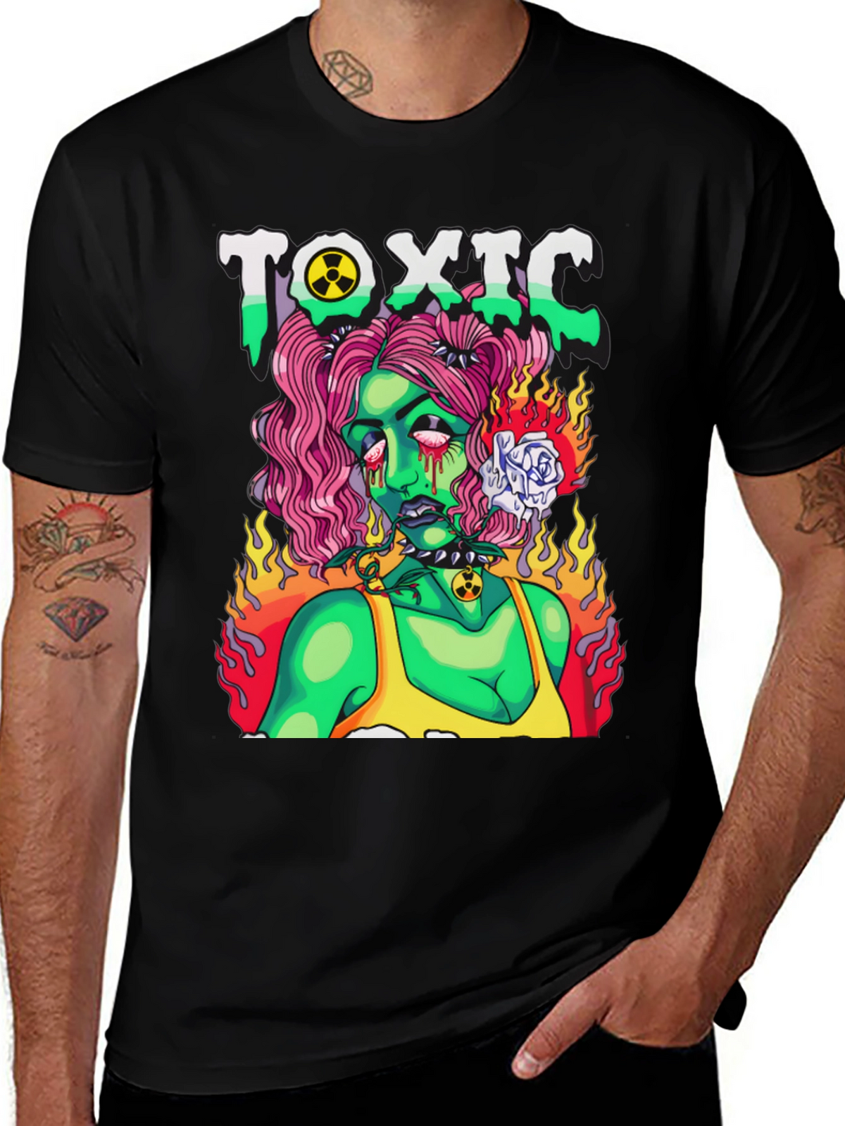 Toxic Zombie Girl Graphic T-Shirt