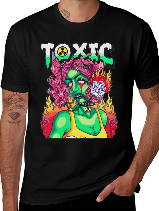Toxic Zombie Girl Graphic T-Shirt