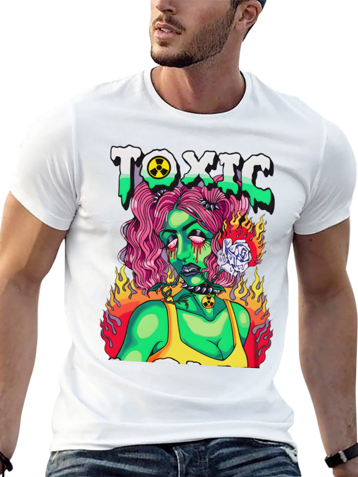 Toxic Zombie Girl Graphic T-Shirt
