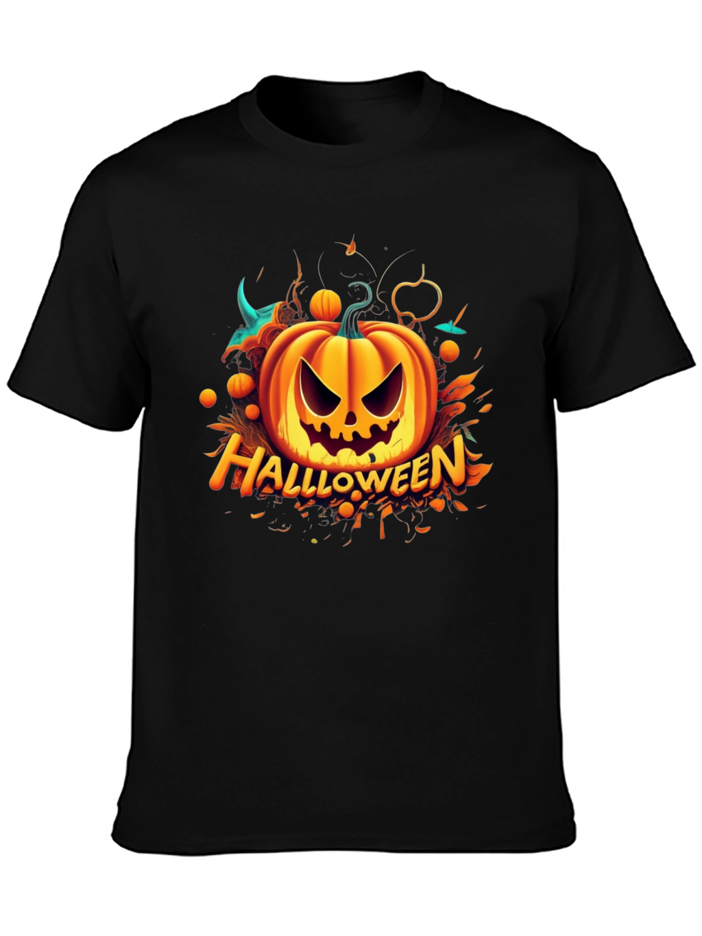 Halloween Pumpkin Graphic T-Shirt - Spooky Season Apparel