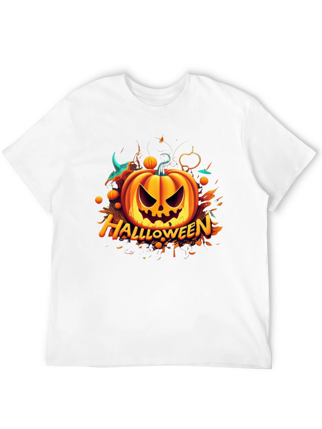 Halloween Pumpkin Graphic T-Shirt - Spooky Season Apparel