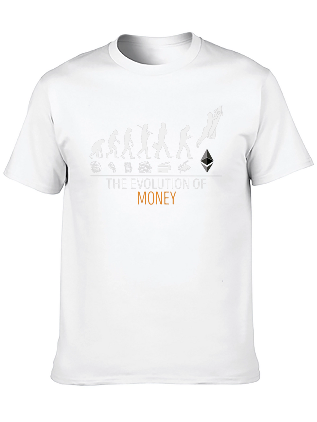 Evolution of Money Black Graphic T-Shirt
