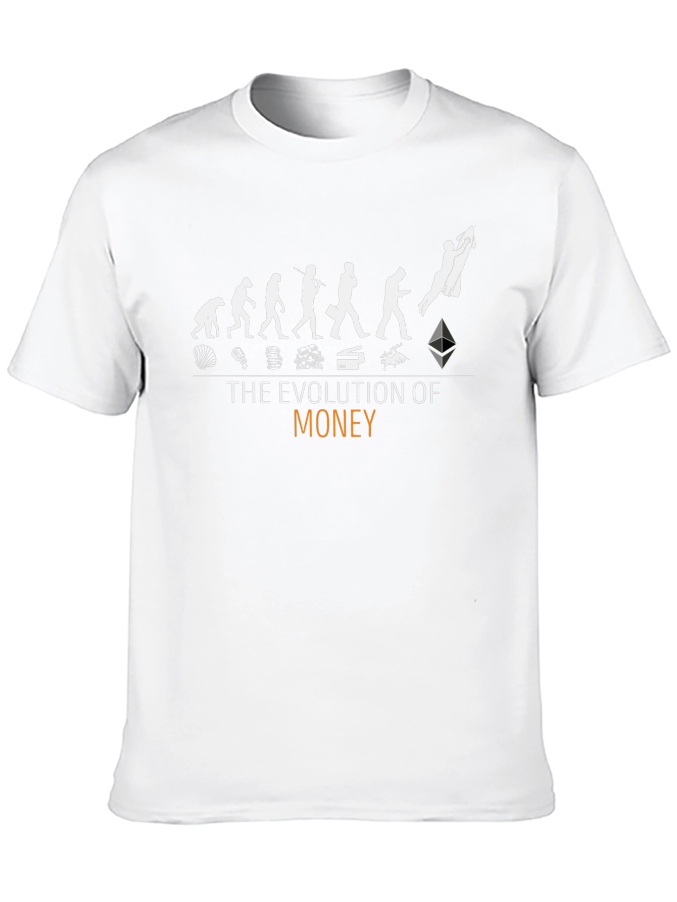 Evolution of Money Black Graphic T-Shirt