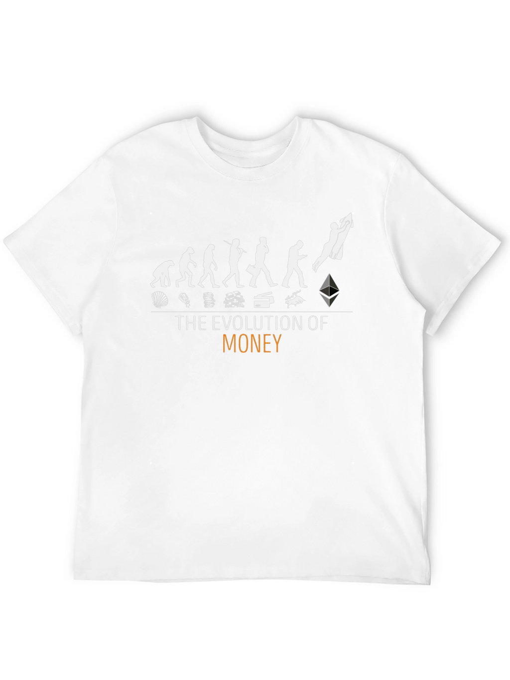 Evolution of Money Black Graphic T-Shirt