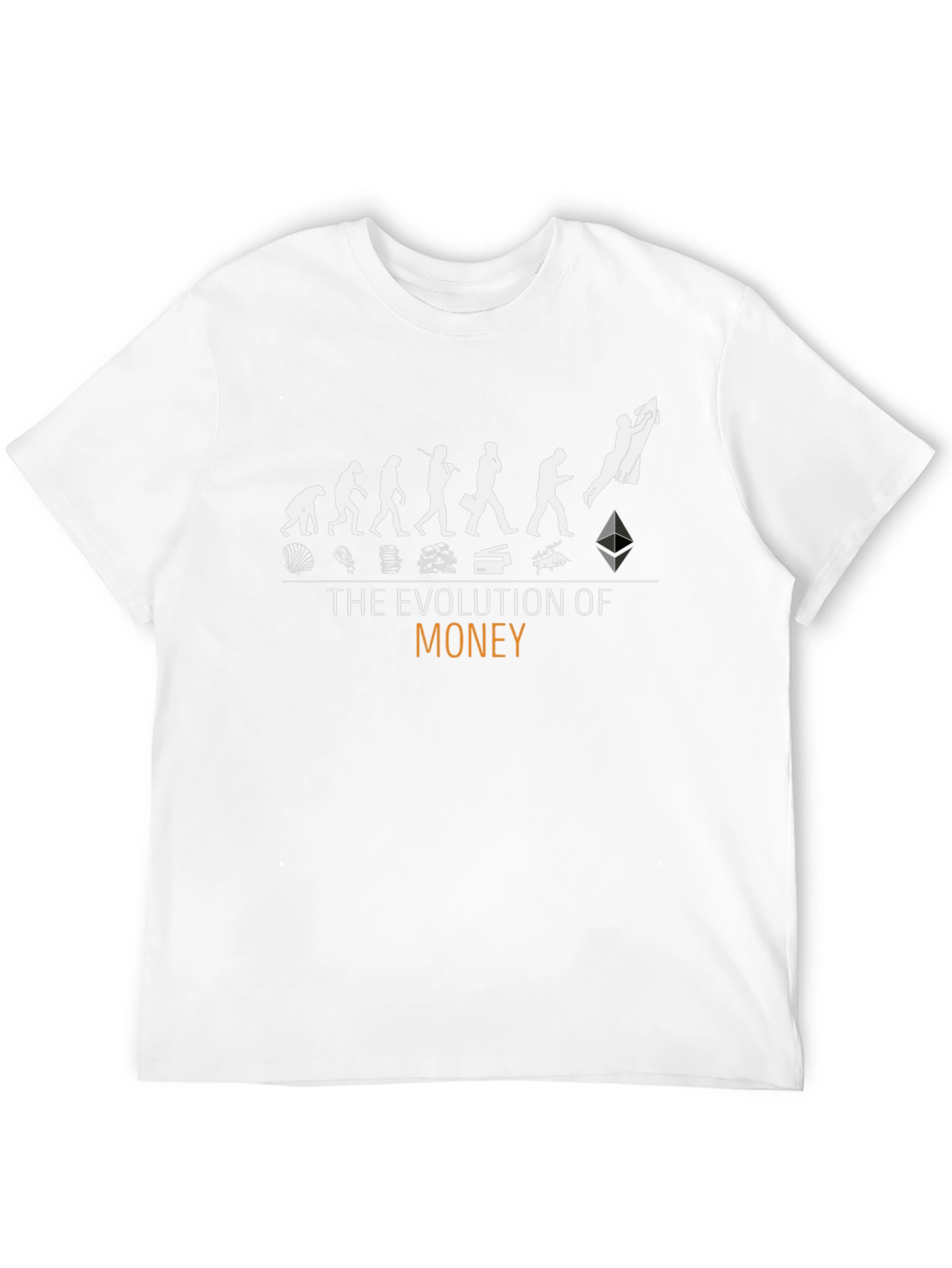 Evolution of Money Black Graphic T-Shirt