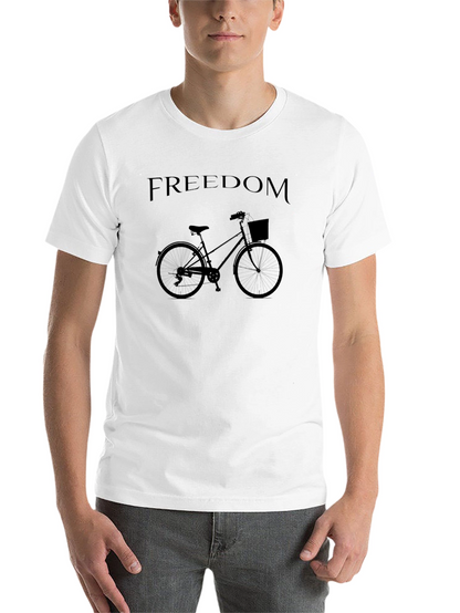 Freedom Bicycle Graphic T-Shirt