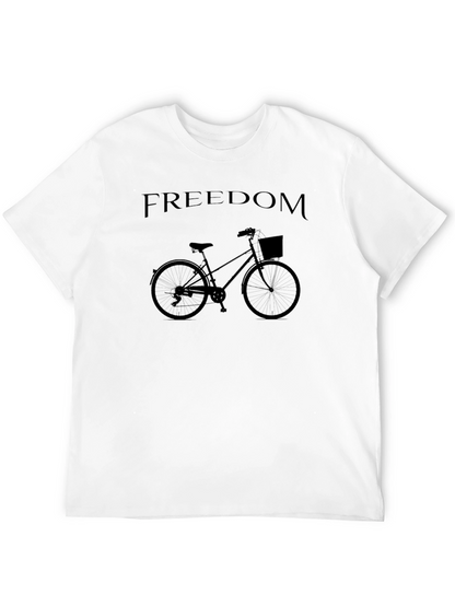 Freedom Bicycle Graphic T-Shirt